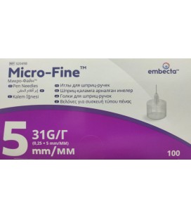 Иглы для шприц-ручек BD Micro-Fine 5 мм, 100 шт.