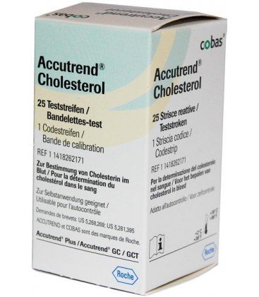 Аккутренд Холестерин 25 тест-полосок / Accutrend Cholesterol 25 test strips 