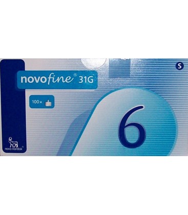 Иглы для шприц-ручек Novofine - 6мм.