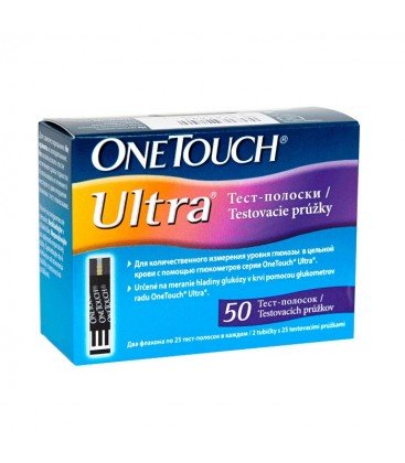 Тест-полоски One Touch Ultra, 50 шт.