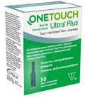 Тест-полоски One Touch Ultra Plus, 50 шт.