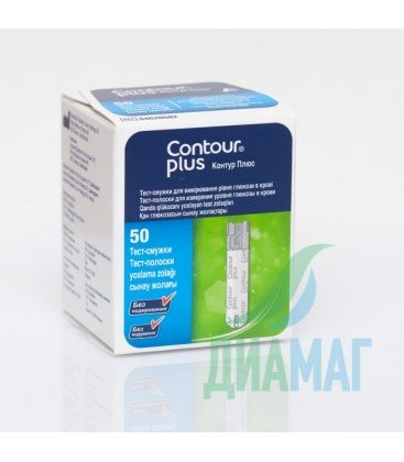 Тест-смужки Contour Plus, 50 шт.