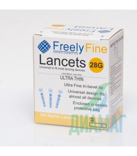 Ланцеты FreelyFine 28G для Accu-Chek Softclix, 100 шт.