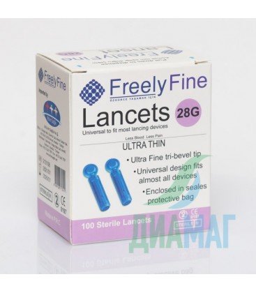 Ланцеты универсальные 28G, 100 шт.
