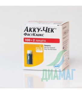 Ланцеты Accu-Chek Fastclix, 100+2 шт.