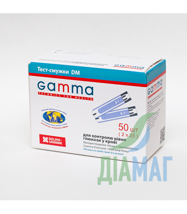 Тест-полоски Gamma Diamond, 50 шт.