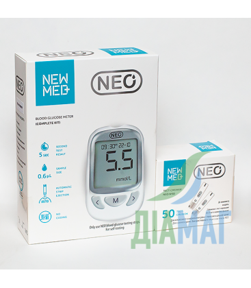 Глюкометр NEWMED NEO + 50 тест-смужок