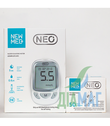 Глюкометр NEWMED NEO + 50 тест-полосок